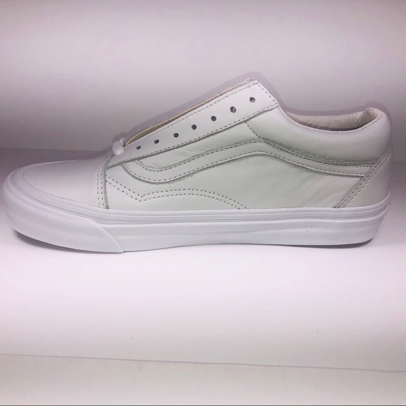 VANS OG Old Skool LX VLT White Leather Sneakers - Picture 4 of 9